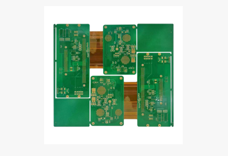 Eight-layer first-order HDI rigid-flex board